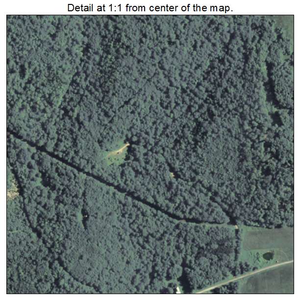 Lumber City, Pennsylvania aerial imagery detail