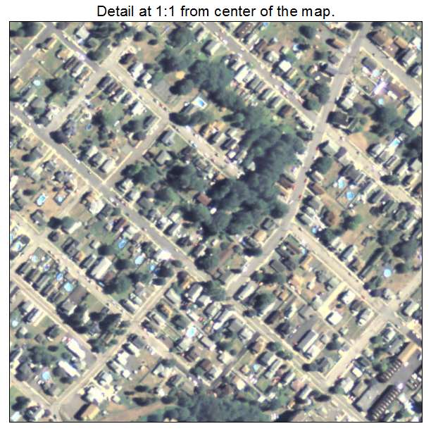 Luzerne, Pennsylvania aerial imagery detail