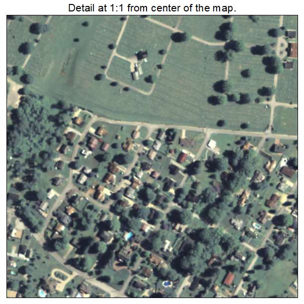 Lynnwood Pricedale, Pennsylvania aerial imagery detail