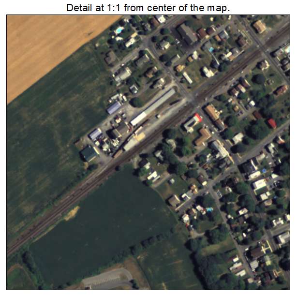 Lyons, Pennsylvania aerial imagery detail
