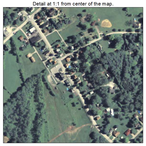 Madison, Pennsylvania aerial imagery detail