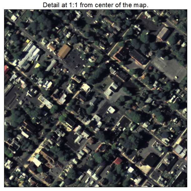 Manheim, Pennsylvania aerial imagery detail