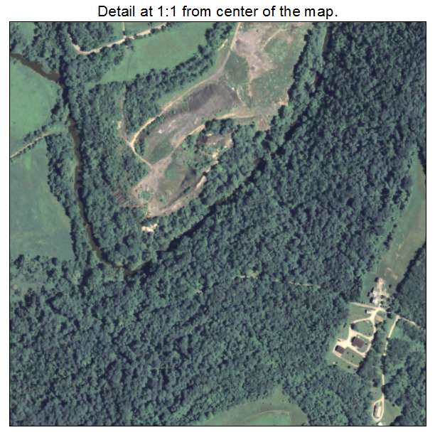 Marianna, Pennsylvania aerial imagery detail