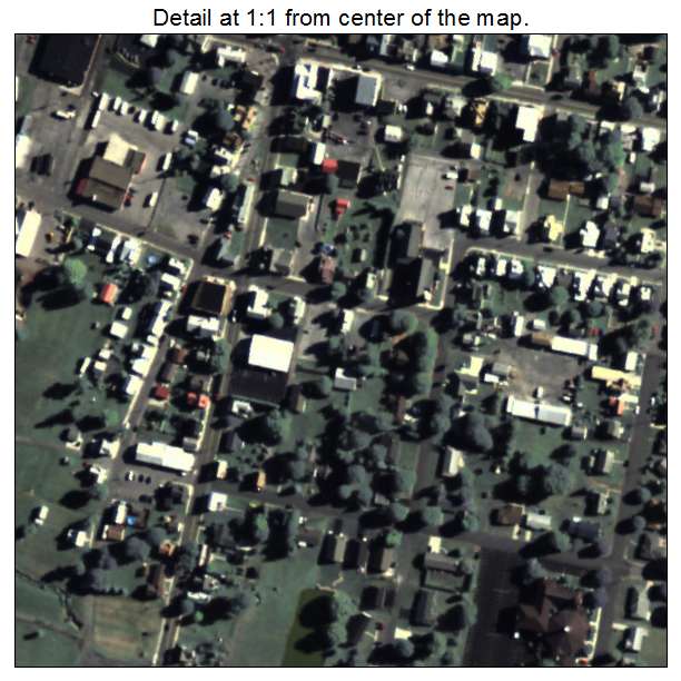 Martinsburg, Pennsylvania aerial imagery detail