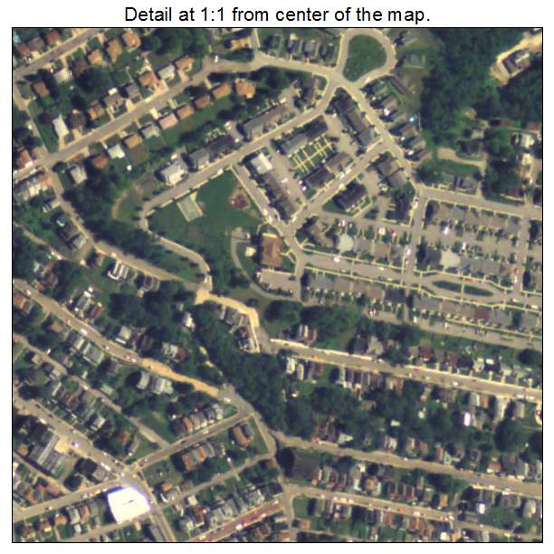 McKees Rocks, Pennsylvania aerial imagery detail