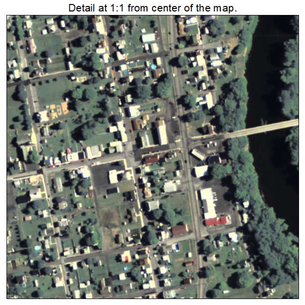McVeytown, Pennsylvania aerial imagery detail