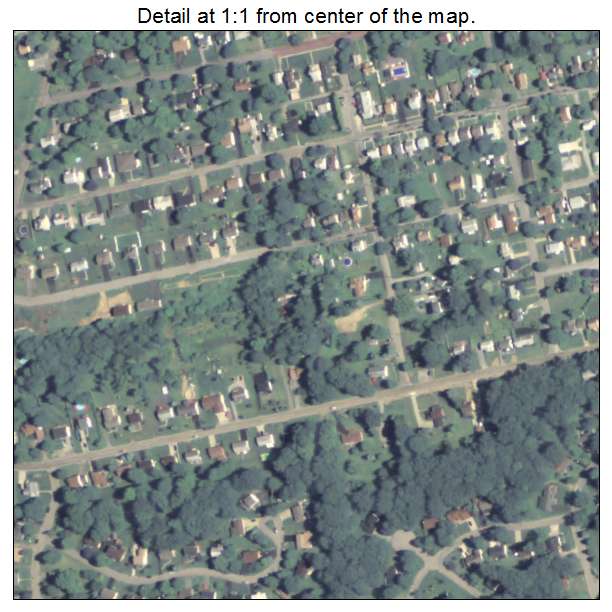 Meadowood, Pennsylvania aerial imagery detail