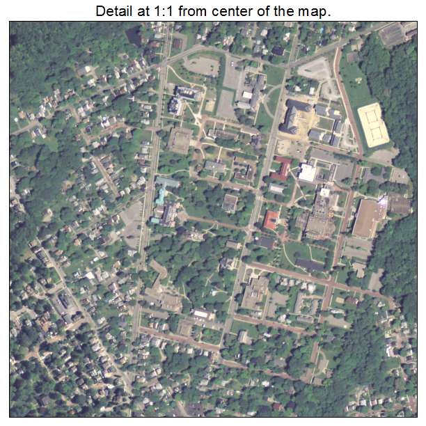 Meadville, Pennsylvania aerial imagery detail