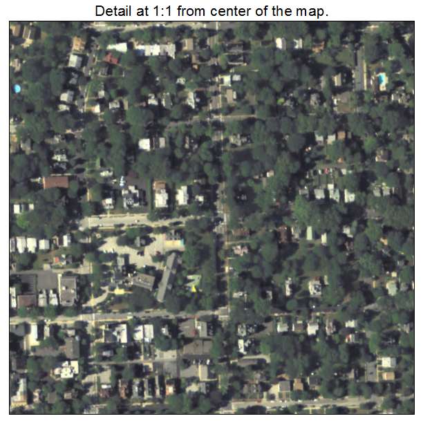 Media, Pennsylvania aerial imagery detail