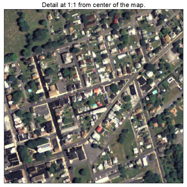 Mifflintown, Pennsylvania aerial imagery detail