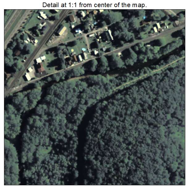 Milesburg, Pennsylvania aerial imagery detail