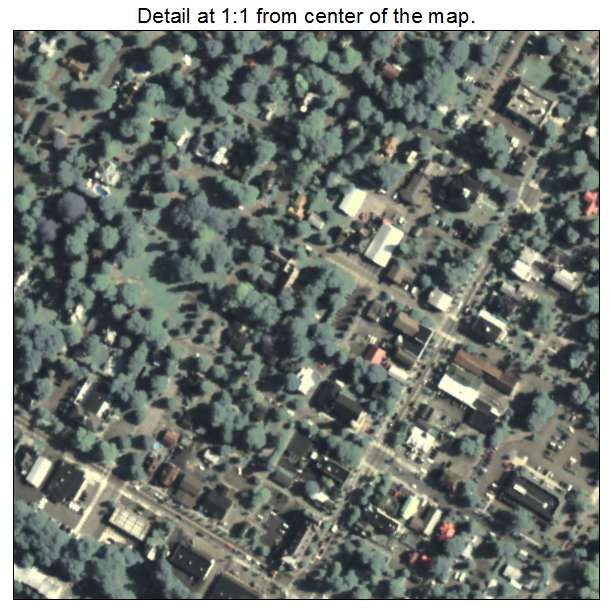Milford, Pennsylvania aerial imagery detail