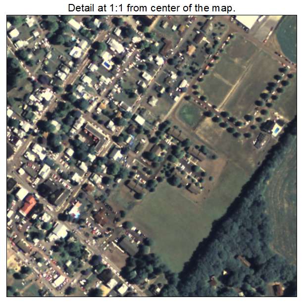Millville, Pennsylvania aerial imagery detail