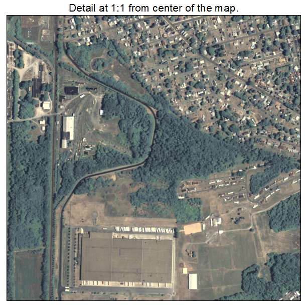 Milton, Pennsylvania aerial imagery detail