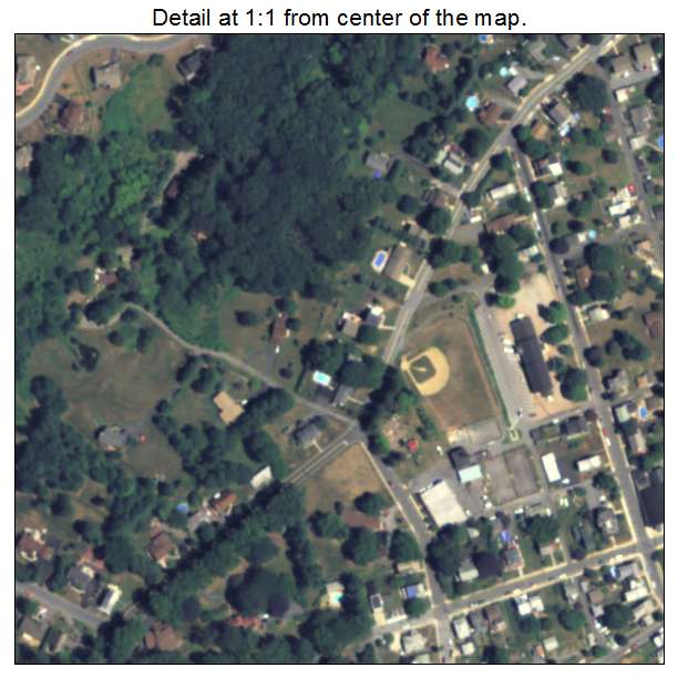 Mohnton, Pennsylvania aerial imagery detail