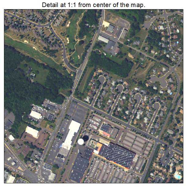 Montgomeryville, Pennsylvania aerial imagery detail