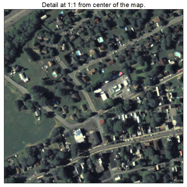 Mountville, Pennsylvania aerial imagery detail