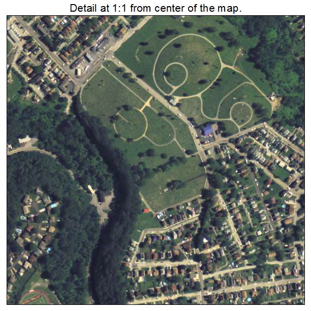 Munhall, Pennsylvania aerial imagery detail