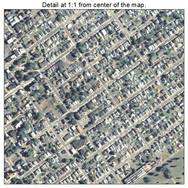 Nanticoke, Pennsylvania aerial imagery detail