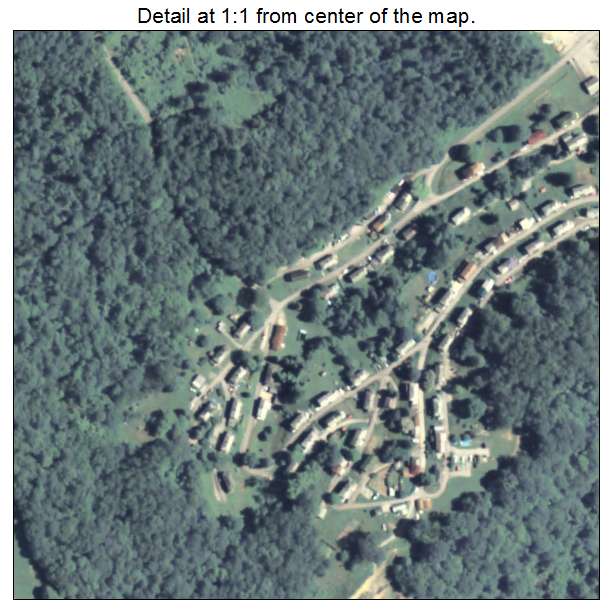 Nemacolin, Pennsylvania aerial imagery detail