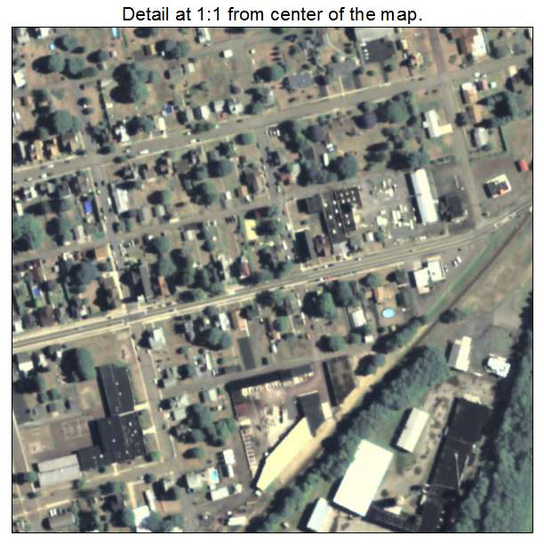 Nescopeck, Pennsylvania aerial imagery detail