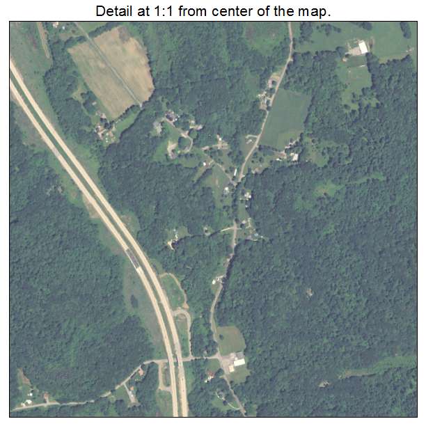 New Beaver, Pennsylvania aerial imagery detail