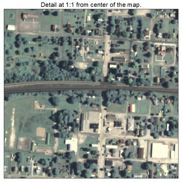 New Florence, Pennsylvania aerial imagery detail