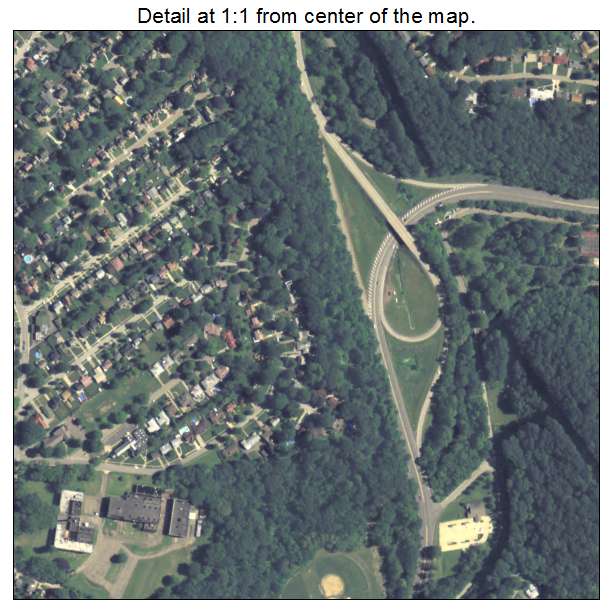 New Kensington, Pennsylvania aerial imagery detail