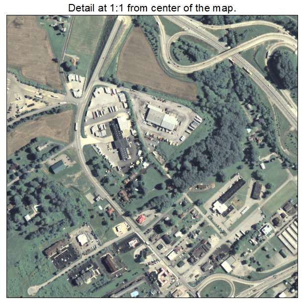 New Stanton, Pennsylvania aerial imagery detail