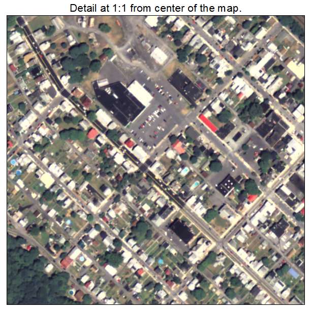 Newport, Pennsylvania aerial imagery detail