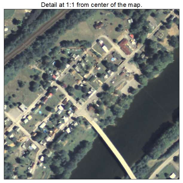 Newton Hamilton, Pennsylvania aerial imagery detail