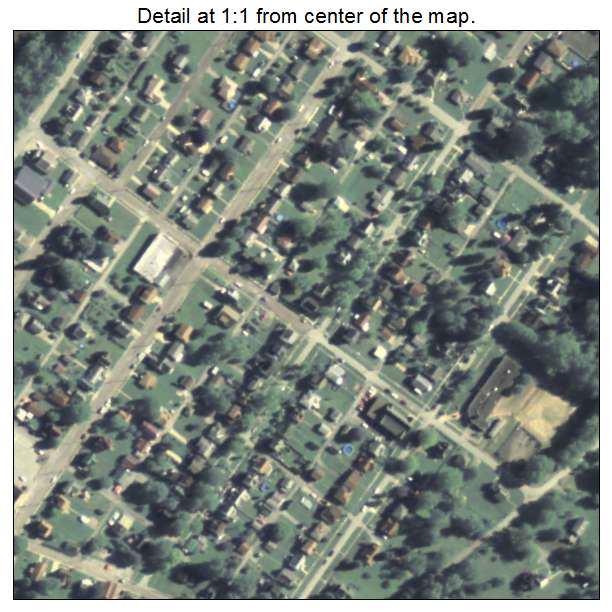 North Apollo, Pennsylvania aerial imagery detail