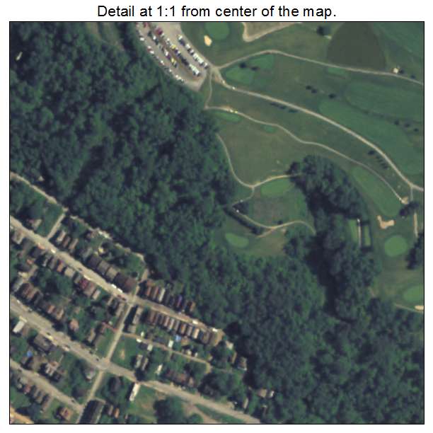 North Braddock, Pennsylvania aerial imagery detail