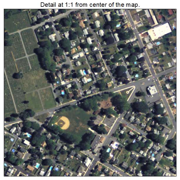 North Catasauqua, Pennsylvania aerial imagery detail