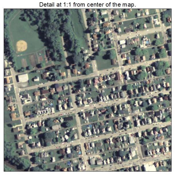 North Irwin, Pennsylvania aerial imagery detail