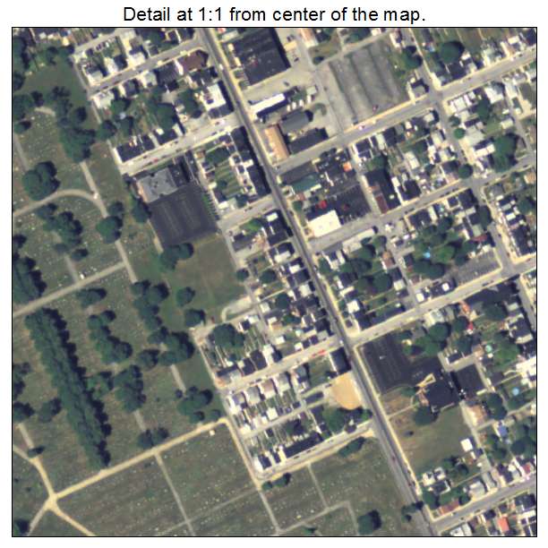 North York, Pennsylvania aerial imagery detail