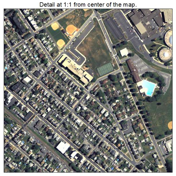 Northampton, Pennsylvania aerial imagery detail