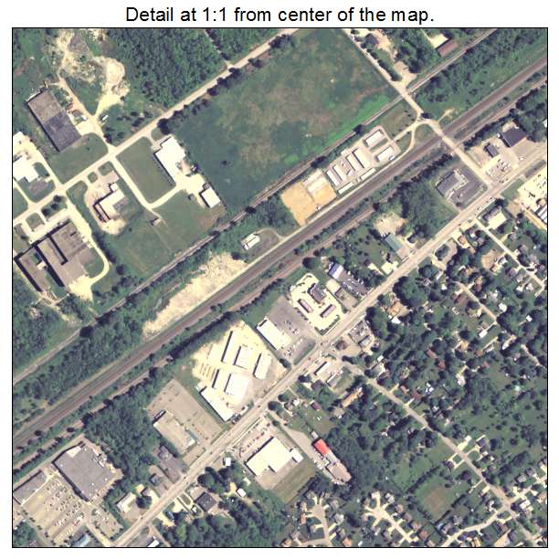 Northwest Harborcreek, Pennsylvania aerial imagery detail