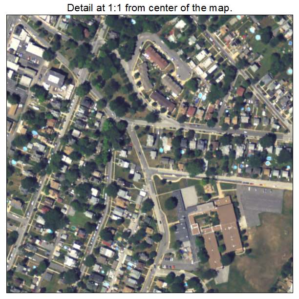 Norwood, Pennsylvania aerial imagery detail