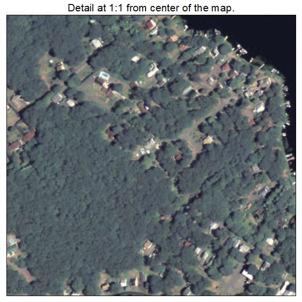 Nuangola, Pennsylvania aerial imagery detail