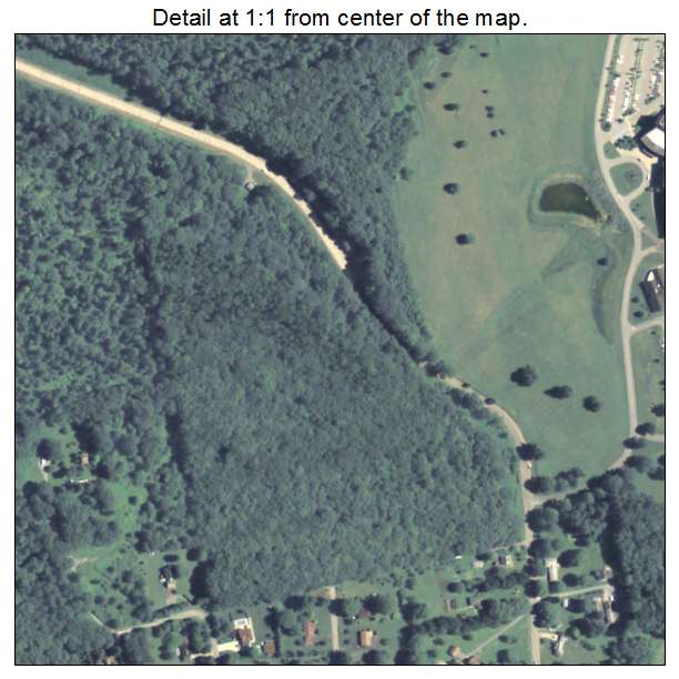 Oak Hills, Pennsylvania aerial imagery detail