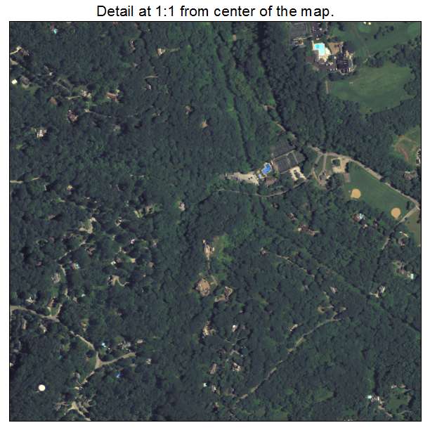 OHara Township, Pennsylvania aerial imagery detail