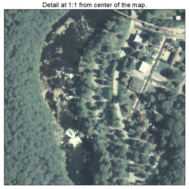Ohiopyle, Pennsylvania aerial imagery detail