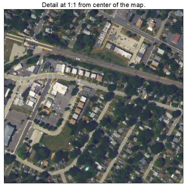 Oreland, Pennsylvania aerial imagery detail