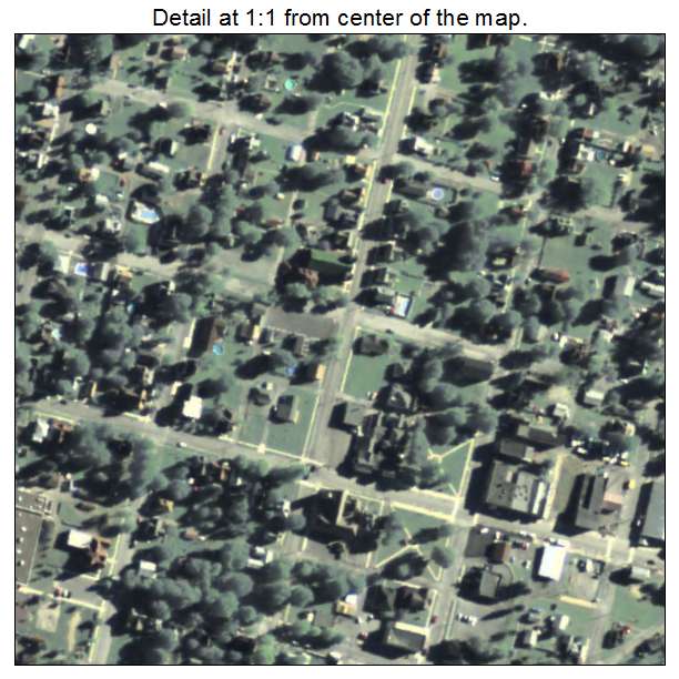 Osceola Mills, Pennsylvania aerial imagery detail