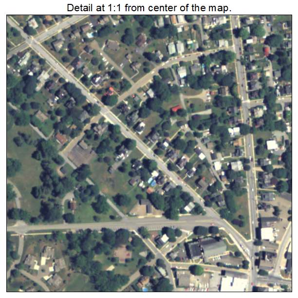 Oxford, Pennsylvania aerial imagery detail