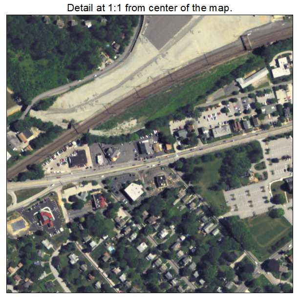 Paoli, Pennsylvania aerial imagery detail