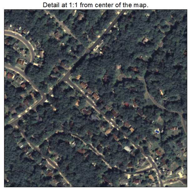 Park Forest Village, Pennsylvania aerial imagery detail