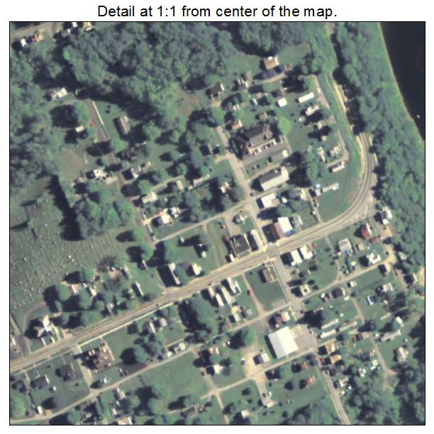 Parker, Pennsylvania aerial imagery detail
