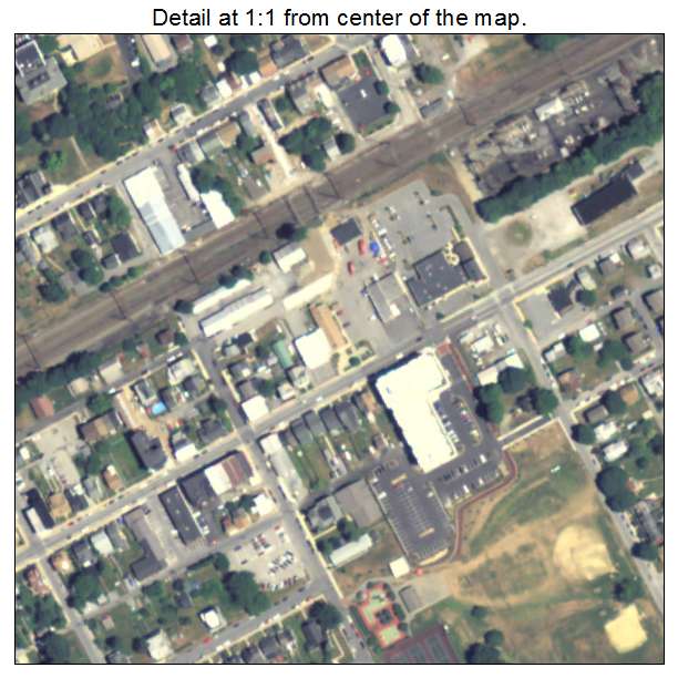 Parkesburg, Pennsylvania aerial imagery detail